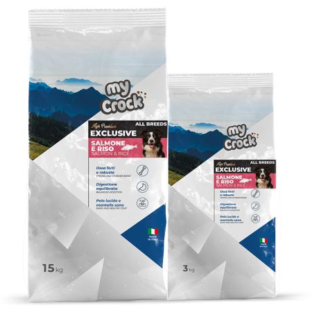 Alimento completo high premium per cani adulti gusto Salmone e riso