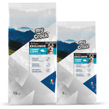 Alimento completo high premium per cani adulti gusto Tonno e Riso