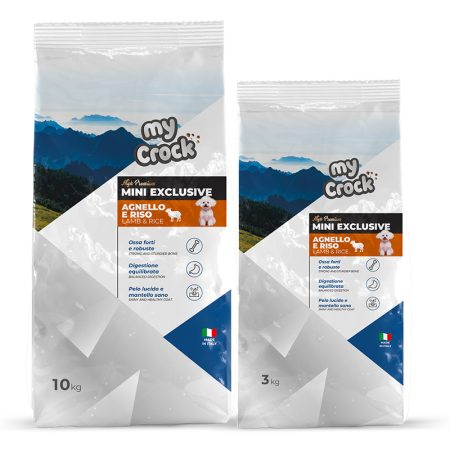 Alimento completo high premium per cani adulti MINI gusto Agnello e Riso