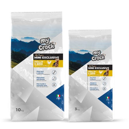 Alimento completo high premium per cani adulti MINI gusto Pollo e Riso